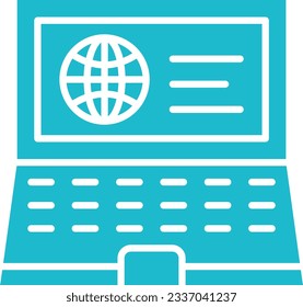 Laptop vector icon. Can be used for printing, mobile and web applications.