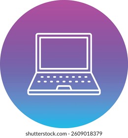 Laptop vector icon. Can be used for printing, mobile and web applications.