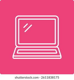 Laptop vector icon. Can be used for printing, mobile and web applications.