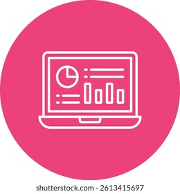 Laptop vector icon. Can be used for printing, mobile and web applications.
