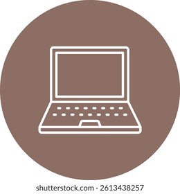 Laptop vector icon. Can be used for printing, mobile and web applications.