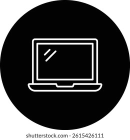 Laptop vector icon. Can be used for printing, mobile and web applications.