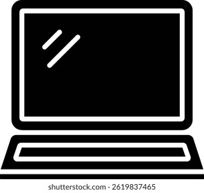 Laptop vector icon. Can be used for printing, mobile and web applications.