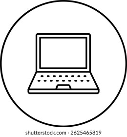 Laptop vector icon. Can be used for printing, mobile and web applications.