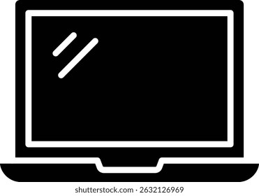 Laptop vector icon. Can be used for printing, mobile and web applications.