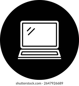 Laptop vector icon. Can be used for printing, mobile and web applications.