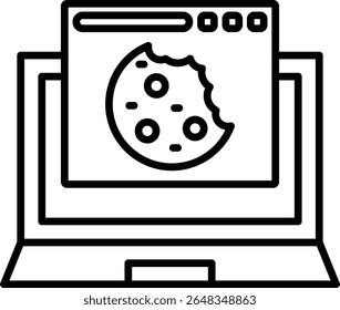 Laptop vector icon. Can be used for printing, mobile and web applications.