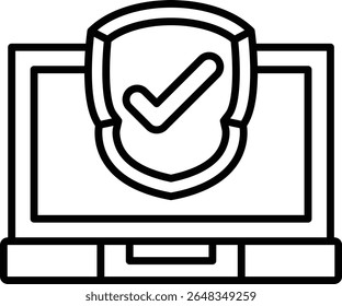Laptop vector icon. Can be used for printing, mobile and web applications.
