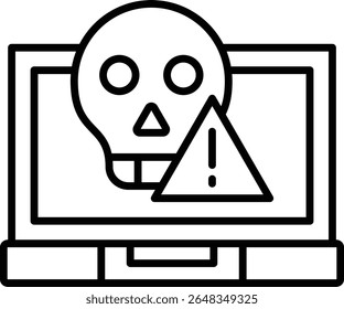 Laptop vector icon. Can be used for printing, mobile and web applications.
