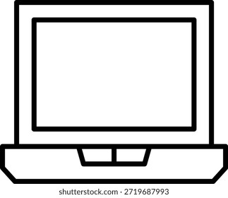 Icono de Vector del ordenador portátil. Se puede utilizar para aplicaciones de impresión, móviles y de Web.