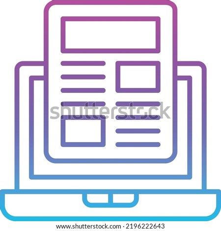 Laptop vector icon. Can be used for printing, mobile and web applications.