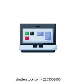 laptop vector icon. computer component icon flat style. perfect use for logo, presentation, website, and more. simple modern icon design cartoon style