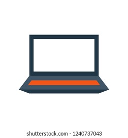 Laptop vector icon. Computer vector. Electronic Device