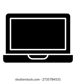 Laptop vector icon. Computer Illustration sign. PC symbol or logo.