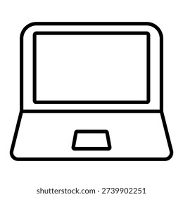 Laptop vector icon. Computer Illustration sign. PC symbol or logo.