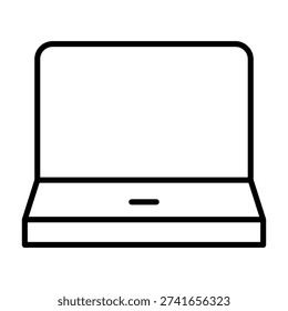 Laptop vector icon. Computer Illustration sign. PC symbol or logo.