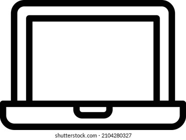 Ilustración de diseño de iconos del vector portátil