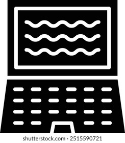 Laptop Vector Icon Design Illustration
