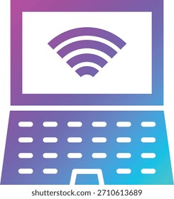 Laptop Vector Icon Design Illustration