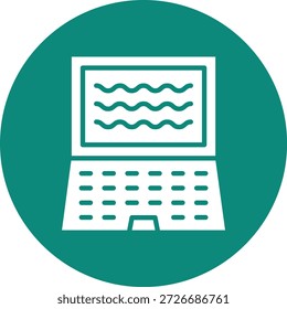 Ilustração de design de ícone de vetor de notebook
