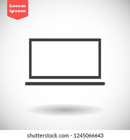 LAPTOP vector icon eps 10