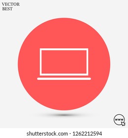 LAPTOP vector icon eps 10