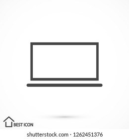 LAPTOP vector icon eps 10