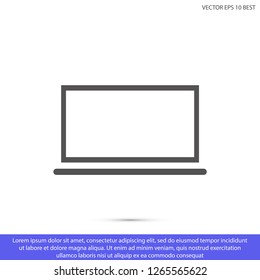 LAPTOP vector icon eps 10