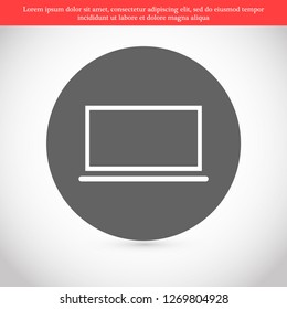 LAPTOP vector icon eps 10
