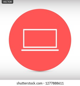 LAPTOP vector icon eps 10