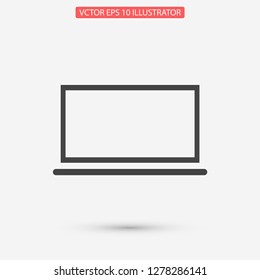 LAPTOP vector icon eps 10