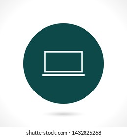 LAPTOP vector icon eps 10 , Lorem ipsum Flat design
