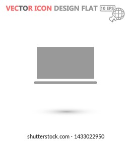 LAPTOP vector icon eps 10 , Lorem ipsum Flat design