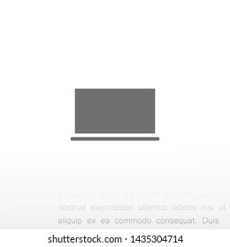 LAPTOP vector icon eps 10 , Lorem ipsum Flat design