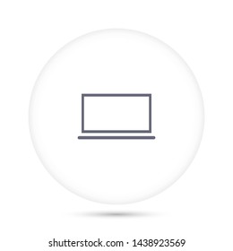 LAPTOP vector icon eps 10 , Lorem ipsum Flat design