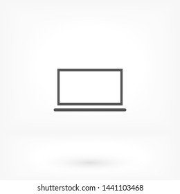 LAPTOP vector icon eps 10 , Lorem ipsum Flat design