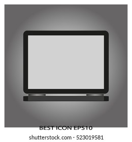 laptop, vector icon, eps10