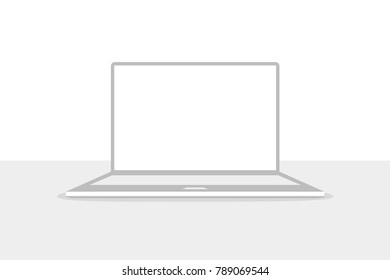 Laptop - Vector icon in flat design for web design. Eps10