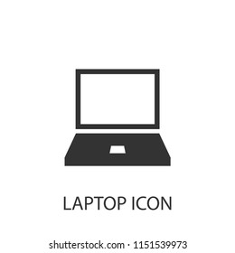 laptop vector icon illustration