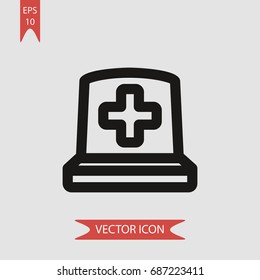 Laptop vector icon, illustration symbol