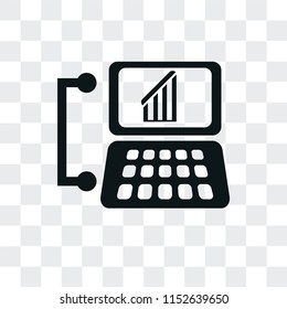 Laptop vector icon isolated on transparent background, Laptop logo concept