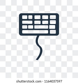 Laptop vector icon isolated on transparent background, Laptop logo concept