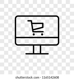 Laptop vector icon isolated on transparent background, Laptop logo concept