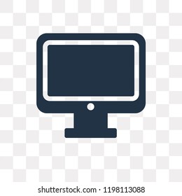 Laptop vector icon isolated on transparent background, Laptop transparency concept can be used web and mobile