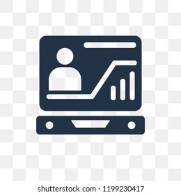 Laptop vector icon isolated on transparent background, Laptop transparency concept can be used web and mobile