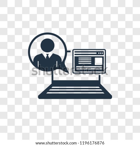 Laptop Vector Icon Isolated On Transparent Stock Vector Royalty