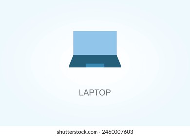 Laptop Vector, Icon Or Logo Sign Symbol Illustration