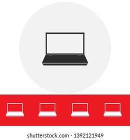 laptop vector icon . Lorem Ipsum Flat Design 