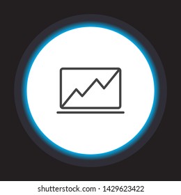 Laptop Vector icon . Lorem Ipsum Illustration design