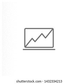 Laptop Vector icon . Lorem Ipsum Illustration design